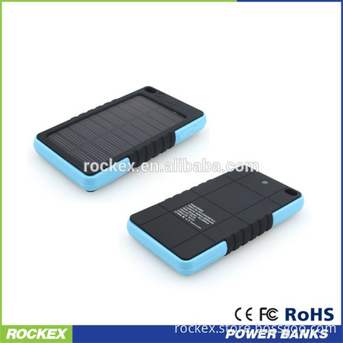 2016 Hotsell Waterproof Solar Power Bank 8000mah, External Battery solar charger